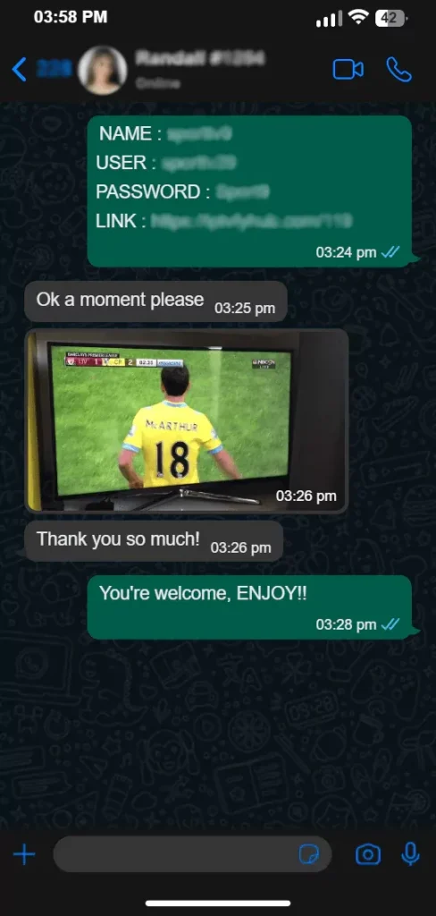 4K IPTV WhatsApp Chat Bewertung Ultra HD